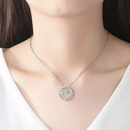 Mom Necklace Heart Circle Of Love