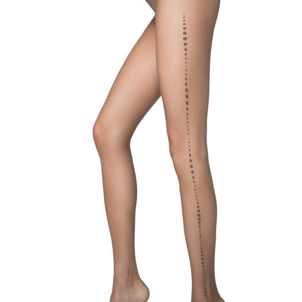 Conte Lira 20 Den - Fantasy Thin Women's Tights with a line of large dots (16С-44СП)