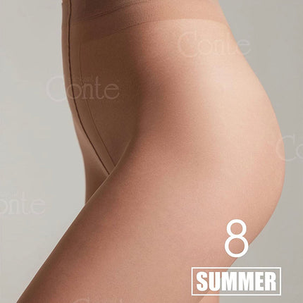 Conte Summer 8 Den - Classic Ultra-thin Invisible Women's Pantyhose (14С-17СП)