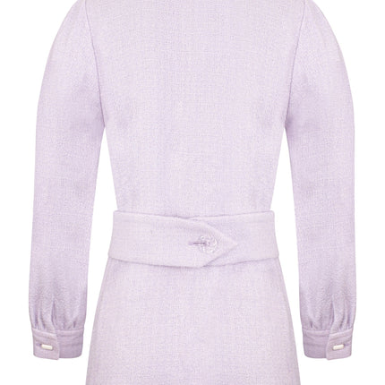 Lavender Tweed Coat Dress