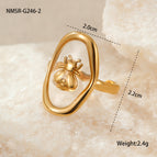 One Size / NMSR-G246-2 Bee Ring
