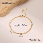 One Size / Gold Six Pointed Star Bracelet