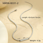 One Size / Steel Flat Necklace
