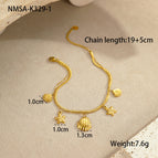 One Size / Gold Shell Anklet