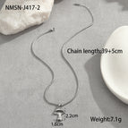 One Size / Steel Mushroom Necklace