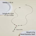 One Size / Steel Rectangular Necklace