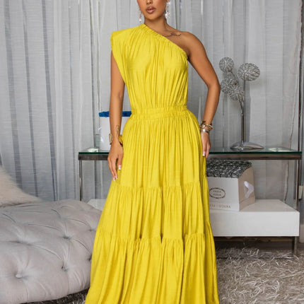 Solid Color Vacation Dress