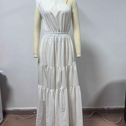 Solid Color Vacation Dress