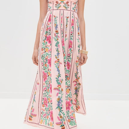 Sexy Decorative Beads Sling Positioning Print Holiday Dress Women