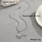 One Size / Steel Fishtail Necklace
