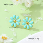 One Size / NMSE-D248-2 Blue Small Earrings