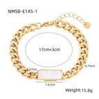 One Size / NMSB-E145-1 Gold White Shell