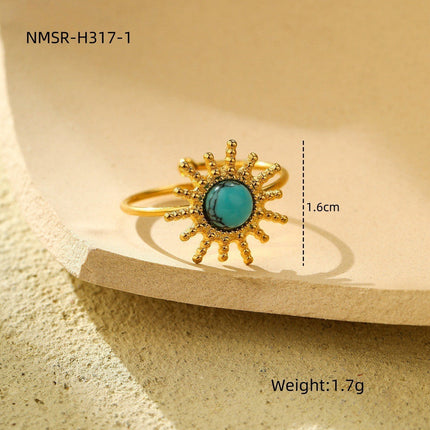 Retro Horus Eye Accessories Ring Light Luxury Trendy High Grade Open Ring Women