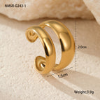 One Size / NMSR-G243-1 Double-Layer Ring