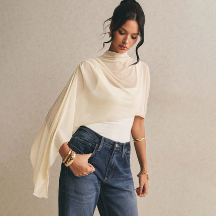 Women Clothing Summer Solid Color Sexy Sleeveless Asymmetric Shawl Mesh Slim Fit Two Piece Set Jumpsuit