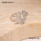 One Size / Steel Color Wing Ring