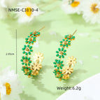 One Size / Dark Green Earrings