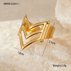 One Size / NMSR-G244-1 Pointed Ring