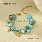 One Size / NMSB-F644-1 Blue Starfish Bracelet