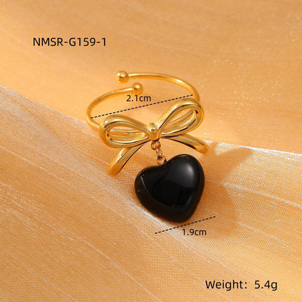 Love Titanium Steel Ring Women Affordable Luxury All Match Stainless Steel Ring Accessories