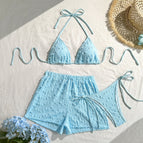 S / Blue Three Piece Set