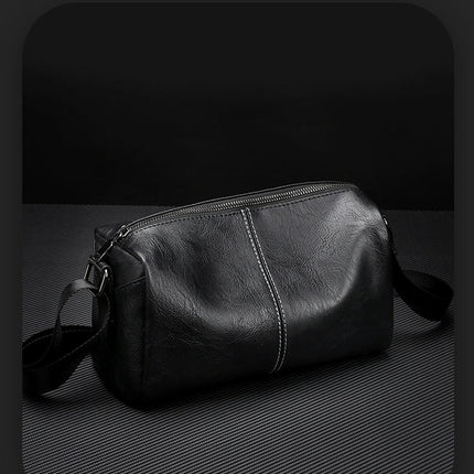 Men's Small High-Grade Casual Messenger Bag | PU Leather Shoulder Bag (New Commuter All-Matching Crossbody)
