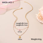 One Size / Drop Oil Small Flower Necklace