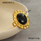 One Size / NMSR-H541-2 Black Ring