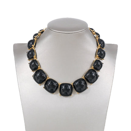 Ornament Personality Magazine Alloy Rhinestone Necklace Earrings for Women