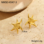 One Size / Gold Stud Earrings