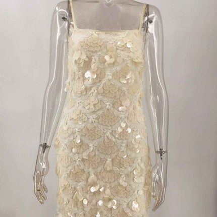 Backless Spaghetti Strap Party Dress