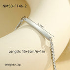 One Size / Steel Flat Bracelet