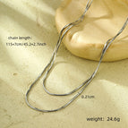 One Size / Steel Long Necklace