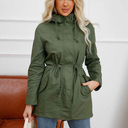 Plus Size Loose Solid Color Women's Jackets