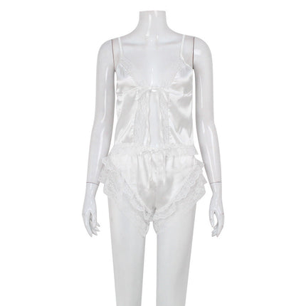 French Sling Pajamas Lace Sleepwear