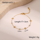 One Size / Gold Six Pointed Star Bracelet