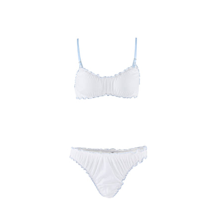 Pink Knitted Comfortable Strap Lingerie for Women