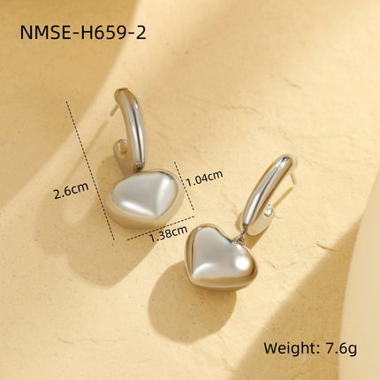 Minimal Art Niche Normcore Bag Earrings Women Fashionable Personalized High Grade Earrings Stainless Steel Earrings
