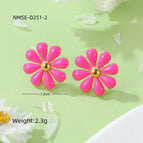 One Size / NMSE-D251-2 Pink Small Earrings