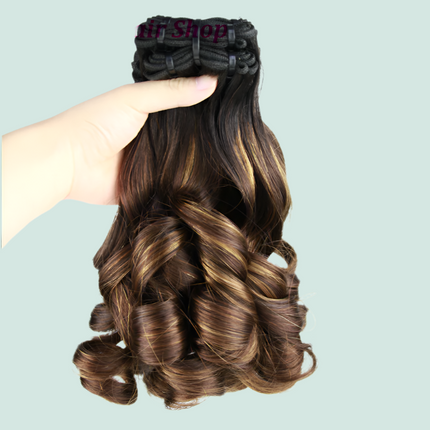 12A Double Drawn Funmi Spring Curl 4/30 Brazilian Human Hair