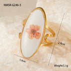 One Size / NMSR-G246-3 Flower Ring
