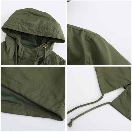 Plus Size Loose Solid Color Women's Jackets