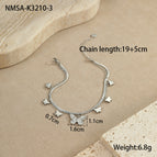 One Size / Steel Butterfly Anklet