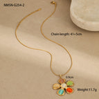 One Size / NMSN-G254-2 Flower Necklace