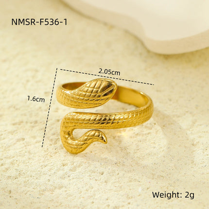 Stainless Steel Open Ring Multi Layer Geometric Abstract Hollow Out Cutout All Match Earrings Accessories