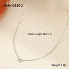 One Size / NMSN-G335-2 Steel Necklace
