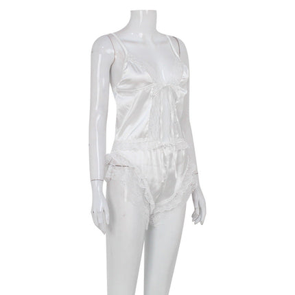 French Sling Pajamas Lace Sleepwear