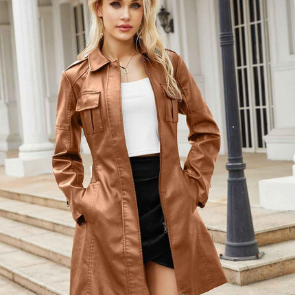 Mid Length Jacket Casual Women's Jackets