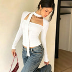S / White