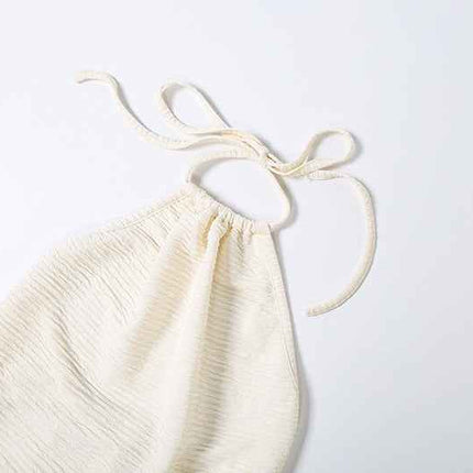 Spring Halter Top Summer Skirt Two Piece Set